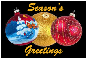 Seasons Greetings Holiday Mats